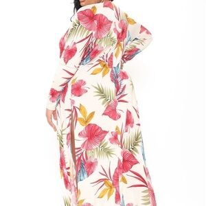 Coverup Duster Three Piece Swimsuit Set